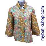 Blazer for Misses Batik Doby Embossed Yellow