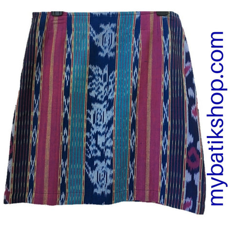 Mini Skirt Tenun Vertikal Motif