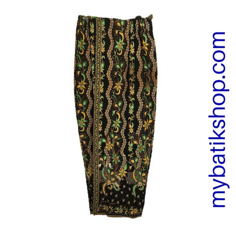 Sarong Skirt Ready Wear - Green Flower