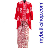 Kebaya Paris Red Slampad