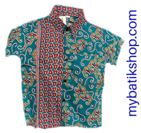 Batik for Boys Gren Red Brick