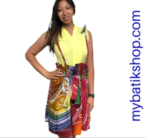 Miss Batik Tulis Abstract Halter Skirt