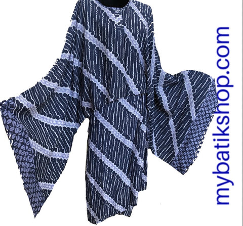 Two-piece Paris Modern Sarong Dress Blue