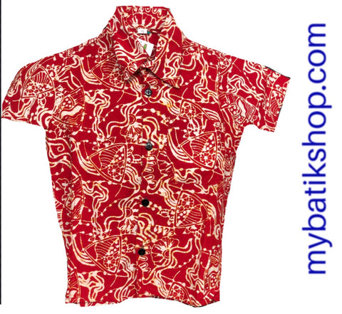 Batik for Boys Red