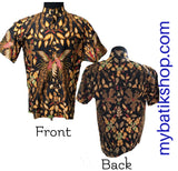 Batik Men Romo Koko Semi Tulis Solo Short-sleeves