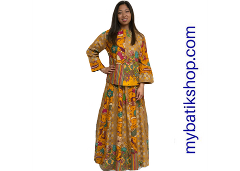 gamis, halal, moslem wear, batik dress